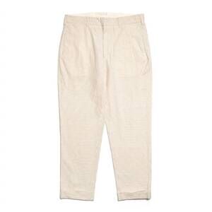 NEW ENGINEERED GARMENTS men's andover pant in beige seersucker